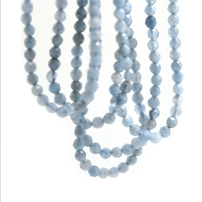 Tanzanite Faceted 2mm Round - 15-16 Inch