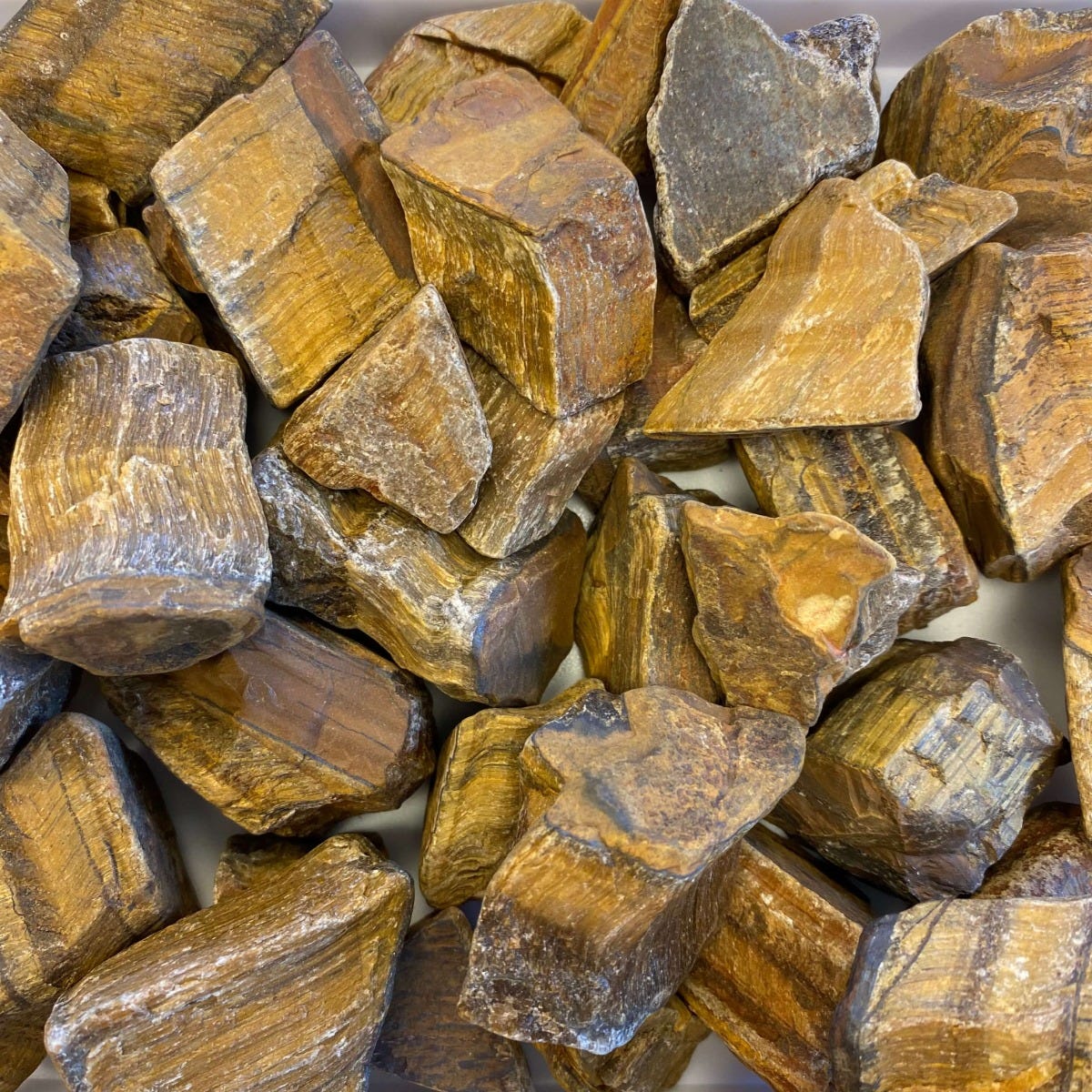 Tiger Eye Tumbling Rough