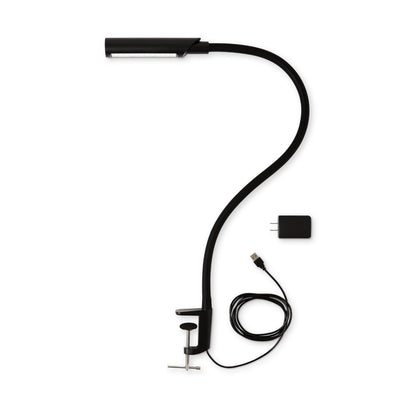 UberLight Flex Black - Adjustable LED Task Light with Clamp Base