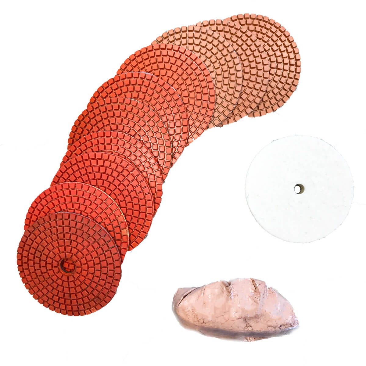 4" Diamond Wet Polishing Disc Kit