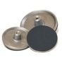 Aluminum Polish Heads - 6" diameter - 1/2" smooth