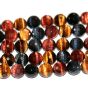 12mm Multi TIGER-EYE Faceted Rounds