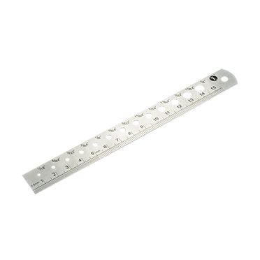 STAINLESS STEEL DRILL GAUGE/RULER