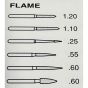 Flame, .55 max-tip dia., 260 mesh