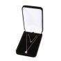 Classic Black Velvet Metal Necklace Box