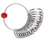 Jumbo Finger flat Sizer 16-24 , 3mm plate in half sizer 17 rings