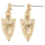 Earrings Arrowhead Design 8x6mm