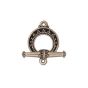 Tapered Bali Clasp - Antiqued Silver Plate