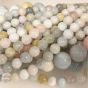 6mm Morganite Round Beads 16"