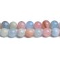 10mm Morganite Round Beads 16"