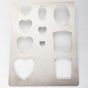 Heart & Misc Template - Stainless Steel