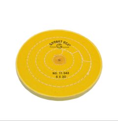 Yellow Chemkote Buff 6″ x 30 Ply, Shellac Center