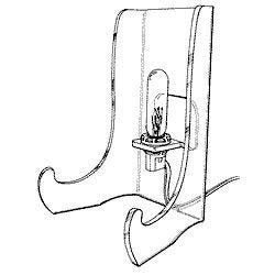 Lighted Easel - 4-1/2"x3-3/8"x2 3/4"