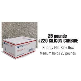 #220 Silicon Carbide ABRASIVE GRIT - 25 LBS