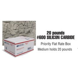 #600 Silicon Carbide ABRASIVE GRIT - 20 LBS