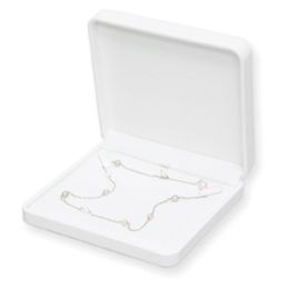 Round Corner Style Leather Necklace Box
