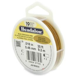 Beadalon 19 - Satin Gold Color