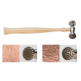 TEXTURING HAMMER-ROUND-DIMPLES & NARROW PINSTRIPE