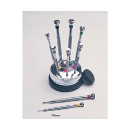 Screwdriver 9 PC Set in Rotating Stand