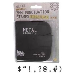 3mm PUNCTUATION STAMPS 9pc w/Canvas Case