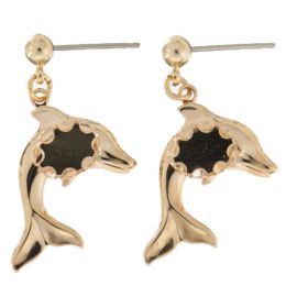 Dolphine Earring 8x6mm (pair)