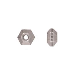 5mm Faceted Spacers - Antiqued Silver Plate