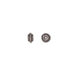 5mm Coiled Spacers - Antiqued Silver Plate