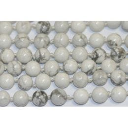 White Howlite Gemstone Beads
