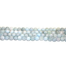 8mm Aquamarine Faceted Beads