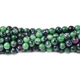8mm A Grade Ruby Zoisite Rounds