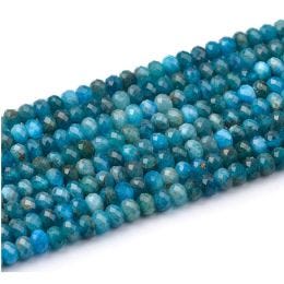 Apatite Faceted Rondelle 3.5x4.5mm 15-16"