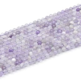 3mm Cape Amethyst Faceted Round - 15-16"