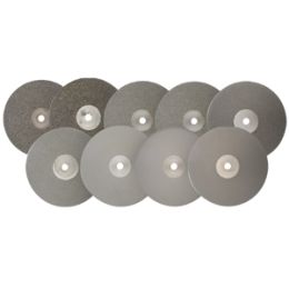 Diamond Lap Discs w/Backing Plate - 6 inch