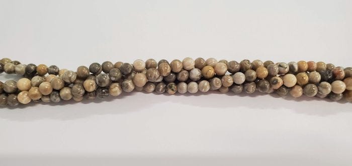 16" Fossil Coral 6mm Rounds