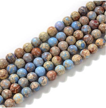 6mm Dyed Impression Jasper Round Beads