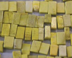 YELLOW TURQUOISE - Top Drilled Rect.