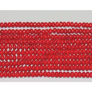 Red Coral 4mm Round (Dyed)