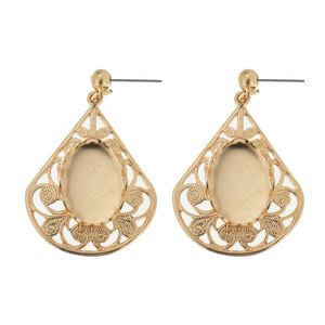 Earring Filigree style 14x10mm