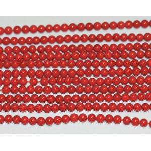 Red Coral 4mm (Dyed)