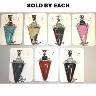 26x48mm Southwest Arrowhead Pendants