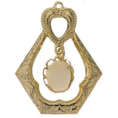 Dangle Design Pendant - 10x8mm