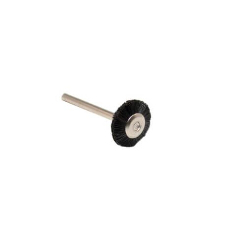 Wheel Brushes on Mandrel Stiff double section type with a 3/4" brush