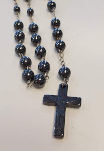 8mm Rosary Bead Necklace
