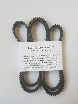 Replacement belt, Fits all Taurus saws