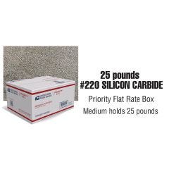 #220 Silicon Carbide ABRASIVE GRIT - 25 LBS