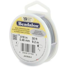 Beadalon 19 - Satin Silver Color