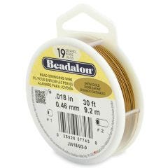 Beadalon 19 - Satin Gold Color