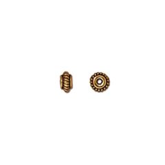 5mm Coiled Spacers - Antiqued Gold Plate