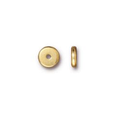 7mm Disk Spacers - Gold Plate