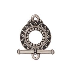 Bali Clasp - Antiqued Silver Plate